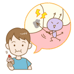 お菓子などをだらだら食べる人